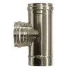 MBM Combustion Dn 80 Té Raccord 90 ° Du Conduit De Fumée Femelle 316 En Acier Inoxydable INOX -Ubbink Magasin 10269830 1