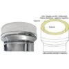 MBM Adaptateur Dp-ps Isolé INOX 150/200 Male Conduit De Fumée -Ubbink Magasin 10270468 1