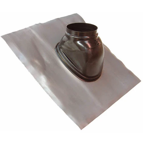 Solin Plomb Pour Pente De 25 à 45° Noir Avec Rotule Ø150 3 Solin Plomb Pour Pente De 25 à 45° Noir Avec Rotule Ø150