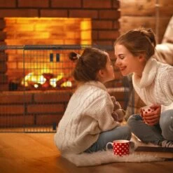 Relaxdays Barrière De Sécurité Pare-feu De Cheminée Grille Pare-étincelles Enfant Métal 160 Cm, Noir -Ubbink Magasin 10377861 3