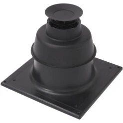 Terminal Cheminée Noir Pour PPs Flexible Ø80