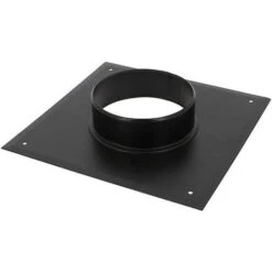 Plaque De Connexion Cheminée C33 Noir Ø80/125