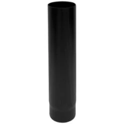 MBM Conduit De Fumée 1 Mt. Dn 130 Degrés 600 émaillé Peint Pour Un Poêle à Granulés Ou D'un Tube En Acier émaillé Bois Noir 600 Degrés CE Made In Italy 100 Cm. 1000 Mm.