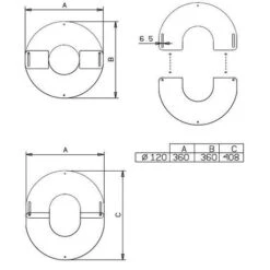 Plaque De Finition Ronde Blanche Ø 120 Mm -Ubbink Magasin 10507202 2