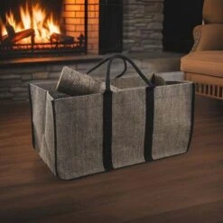 Sac à Bûches En Toile De Jute -Ubbink Magasin 1060934 2