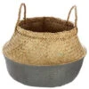 Panier En Osier Coloris Gris - 40 X 40 Cm -PEGANE- -Ubbink Magasin 12220732 1