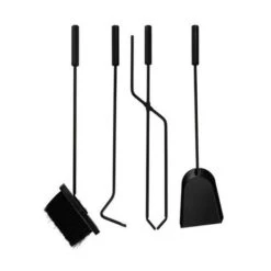 Velleman Serviteur De Cheminée Moderne En Acier Noir -Ubbink Magasin 12229173 3