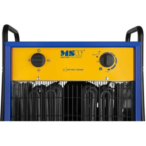 MSW Chauffage À Air Pulsé Électrique Aérotherme Radiateur 22000 W 0-40°C 0-1648 M3/H 5 MSW Chauffage À Air Pulsé Électrique Aérotherme Radiateur 22000 W 0-40°C 0-1648 M3/H – Image 3