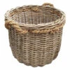 Panier Rond En Kubu Naturel Tressé D.46 Cm Avec Anses - SIBU M -Ubbink Magasin 14159993 1