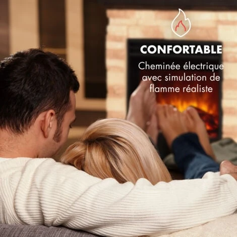 Kaprun Cheminée électrique 1800W Décor Pierre Polystone Télécommande 5 Kaprun Cheminée électrique 1800W Décor Pierre Polystone Télécommande – Image 3