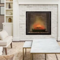 Kamini Insert De Cheminée électrique 45W éclairage 40W -noir -Ubbink Magasin 14458334 2