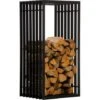 Porte-bûches Irving Noir/mat 40x50x100 Cm -Ubbink Magasin 15362817 1
