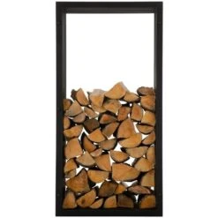 Porte-bûches Irving Noir/mat 40x50x100 Cm 9 Porte-bûches Irving Noir/mat 40x50x100 Cm -Ubbink Magasin 15362817 3