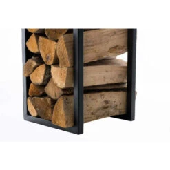 Porte-bûches Spark Métal Noir/mat 25x25x 80 Cm -Ubbink Magasin 15629361 5
