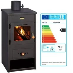 Poêle à Bois. Puissance De Chauffage 9.5 Kw, Modèle Prity Optima