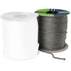 Tresse De Verre Tricotée Noire - Au Mètre Linéaire 4 Mm