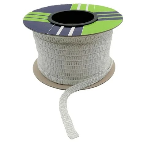 Tresse De Verre Plate Blanche - Au Mètre Linéaire 15 Mm 3 Tresse De Verre Plate Blanche - Au Mètre Linéaire 15 Mm