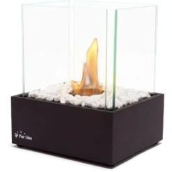 Cheminée éthanol De Table En Métal Noir