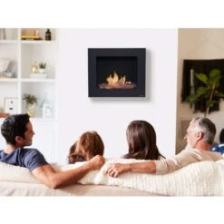 Cheminée à L'éthanol En Noir Avec Des Bûches Décoratives -Ubbink Magasin 17595990 4