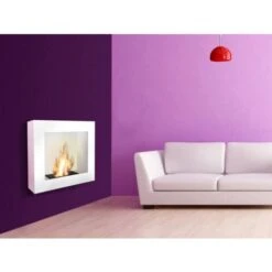 Cheminée éthanol En Blanc Avec Kit De Bûches 9 Cheminée éthanol En Blanc Avec Kit De Bûches -Ubbink Magasin 17595991 3