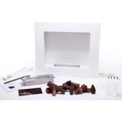 Cheminée éthanol En Blanc Avec Kit De Bûches 10 Cheminée éthanol En Blanc Avec Kit De Bûches -Ubbink Magasin 17595991 4