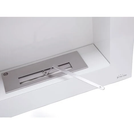 Cheminée éthanol En Blanc Avec Kit De Bûches 7 Cheminée éthanol En Blanc Avec Kit De Bûches – Image 5