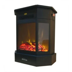 Cheminée électrique 2kW Acier Noir Et Télécommande -Ubbink Magasin 18233749 4