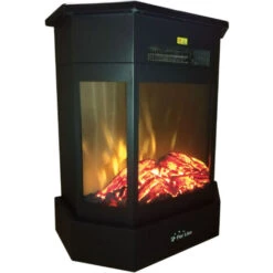 Cheminée électrique 2kW Acier Noir Et Télécommande -Ubbink Magasin 18233749 5