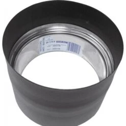 Raccord Anti-bistre émail Noir Mat Ø 150