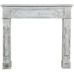 Cadre Décoratif Cheminée Cheminée à Bois Design Pièce Miteuse Décoration Intérieure L112xPR17xH102 Cm -Ubbink Magasin 18527790 3