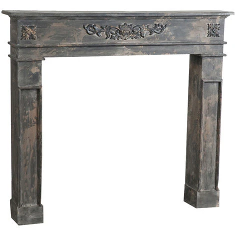 Cadre Décoratif Cheminée à Bois Design Pièce Miteuse Décoration Intérieure L115xPR17xH102 Cm 3 Cadre Décoratif Cheminée à Bois Design Pièce Miteuse Décoration Intérieure L115xPR17xH102 Cm