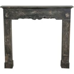 Cadre Cheminée En Bois Finition Blanche Patinée L114 XPR 20 X H102 Cm -Ubbink Magasin 18527804 3