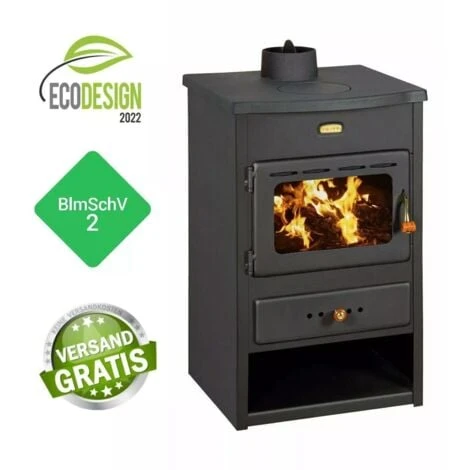 Poêle à Bois Avec Couvercle Supérieur En Fonte. Poêle à Combustible Solide. Puissance De Chauffage De 9.5 KW. Modèle Prity K1 CP 4 Poêle à Bois Avec Couvercle Supérieur En Fonte. Poêle à Combustible Solide. Puissance De Chauffage De 9.5 KW. Modèle Prity K1 CP – Image 2