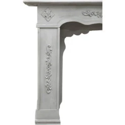 Cadre De Cheminée En Bois Finition Gris Antique L130xPR29,5xH98 Cm -Ubbink Magasin 20353710 4