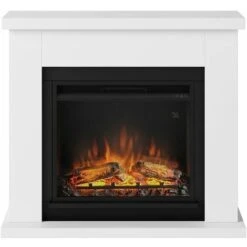 TAGU Cheminée électrique Décorative Frode Blanche - Powerflame