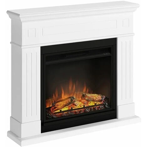 TAGU Cheminée électrique Décorative Larsen Blanche - Powerflame 4 TAGU Cheminée électrique Décorative Larsen Blanche - Powerflame – Image 2