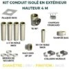 KIT CONDUIT ISOLE EN EXTERIEUR - 4 MÈTRES 80 - Inox -Ubbink Magasin 23510458 1
