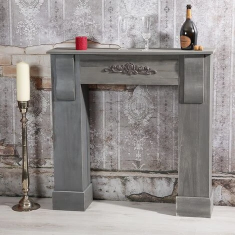 Melko Encadrement De Cheminée Revêtement De Cheminée Vintage Cheminée à Bois Console Reconstruction Cheminée Déco 4 Melko Encadrement De Cheminée Revêtement De Cheminée Vintage Cheminée à Bois Console Reconstruction Cheminée Déco – Image 2