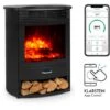 Bormio S Smart Cheminée électrique 950/1900W Thermostat Minuterie Hebdomadaire -Ubbink Magasin 24228639 1
