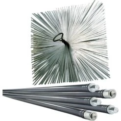 Lot De Ramoneur 7m + 1 Hérisson Acier 250mm