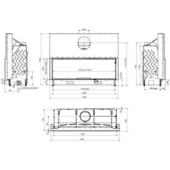 Insert Cheminées à Bois 200 EVO LD Porte Guillotine 22 KW -Ubbink Magasin 26941386 5