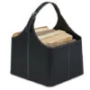 Relaxdays Panier à Bois, Range-buches Similicuir, Rangement & Transport, Porte-revues, Anse, Accessoire Cheminée, Noir 2 Relaxdays Panier à Bois, Range-buches Similicuir, Rangement & Transport, Porte-revues, Anse, Accessoire Cheminée, Noir -Ubbink Magasin 27194954 1