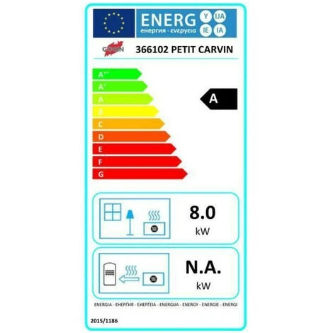 Poêle à Bois Fonte-PETIT CARVIN-8 KW- Peint Anthracite -thermostat GODIN - 366102 4 Poêle à Bois Fonte-PETIT CARVIN-8 KW- Peint Anthracite -thermostat GODIN - 366102 – Image 2