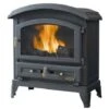 Poêle à Bois Fonte-CANADIEN-9 KW-Peint Anthracite GODIN - 310103