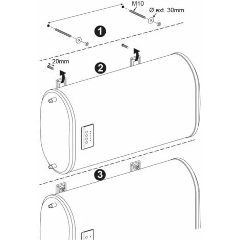 Carrera Chauffe-eau Electrique Plat Multi-positions 47L - Norme NF CE IPX4 - 2 Personnes 5 Carrera Chauffe-eau Electrique Plat Multi-positions 47L - Norme NF CE IPX4 - 2 Personnes – Image 3