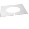 Plaque De Propreté Pour Plaque PDSE Pour Poêles à Pellets - Plaque De Propreté Pour Plaque PDSE Pour Plafond Rampant De 10% à 40% - 80 PGI - Blanc Mat -Ubbink Magasin 282084 1