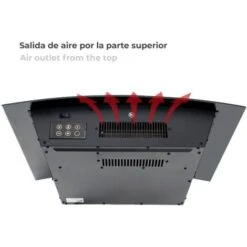 Cheminée Électrique Murale 2000W Kekai Montana 66x15x52 Cm Noir Avec Simulation De Feu -Ubbink Magasin 28556482 5