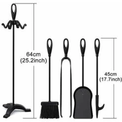 Amagabeli Ensemble D'outils De Cheminée 5 Pièces Set Serviteur De Cheminee Noir Forge Outils De Cheminée Pelle Pinces Et Poker Ensemble D'outils 10 Amagabeli Ensemble D'outils De Cheminée 5 Pièces Set Serviteur De Cheminee Noir Forge Outils De Cheminée Pelle Pinces Et Poker Ensemble D'outils -Ubbink Magasin 30042564 4