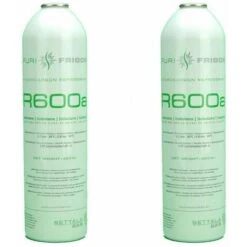 2 Bouteilles De Gaz Réfrigérant R600 420gr Isobutane