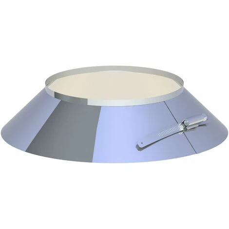 Collerette De Solin Inox Diam 200 Mm Avec Bord 3 Collerette De Solin Inox Diam 200 Mm Avec Bord